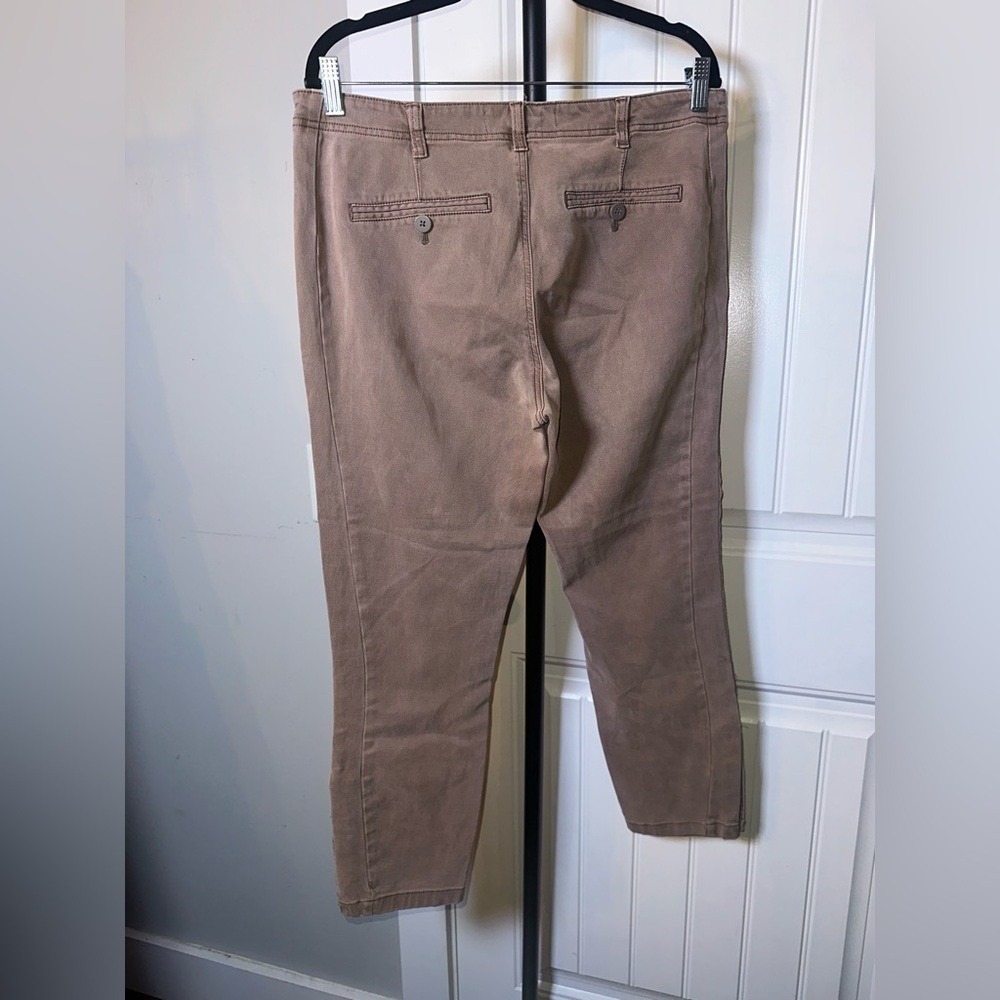 Anthropologie‎ Size 31 Brown Tan Corduroy Straight Slim Pants - Picture 7 of 12